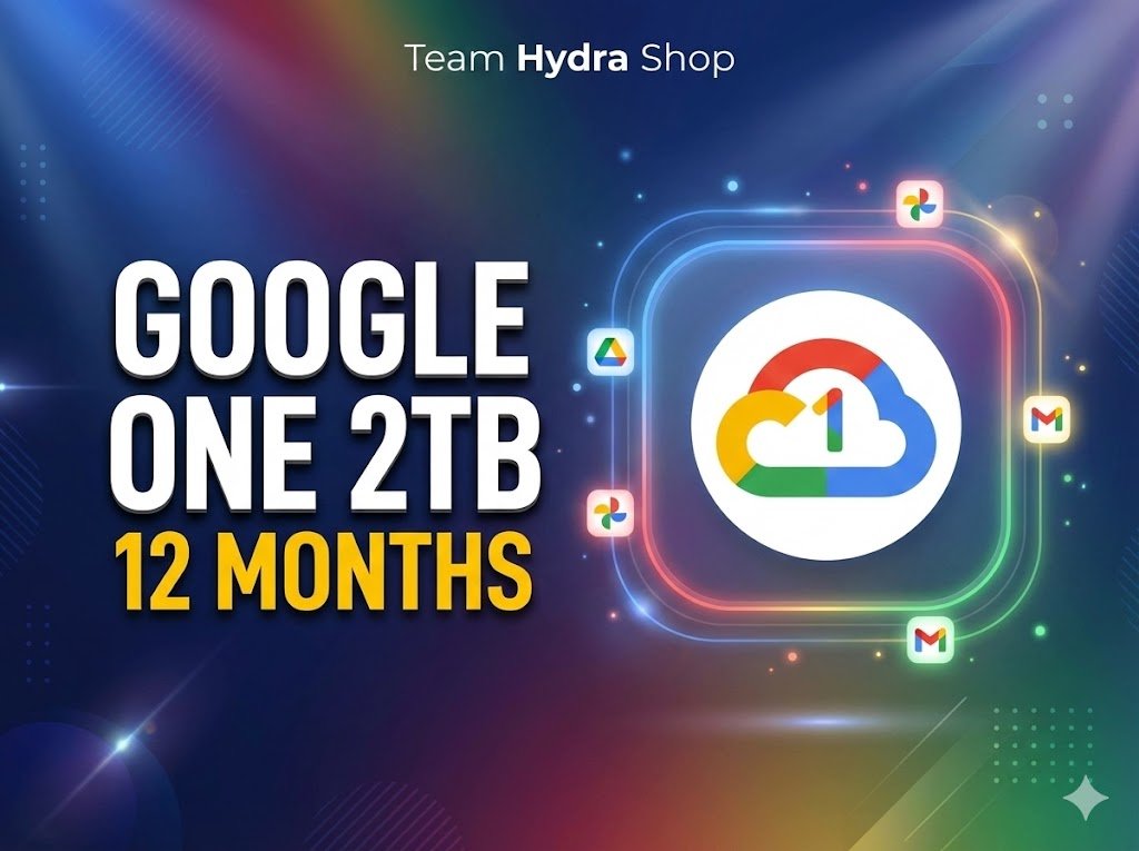 Google One – 2TB Cloud Storage Plan (12 Months | Email Activation)